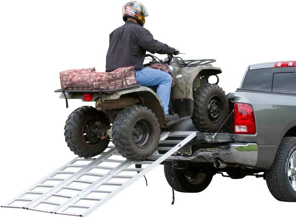 Rage Powersports Full Width Folding Aluminum ATV Loading Ramp 77 x 54 Inch